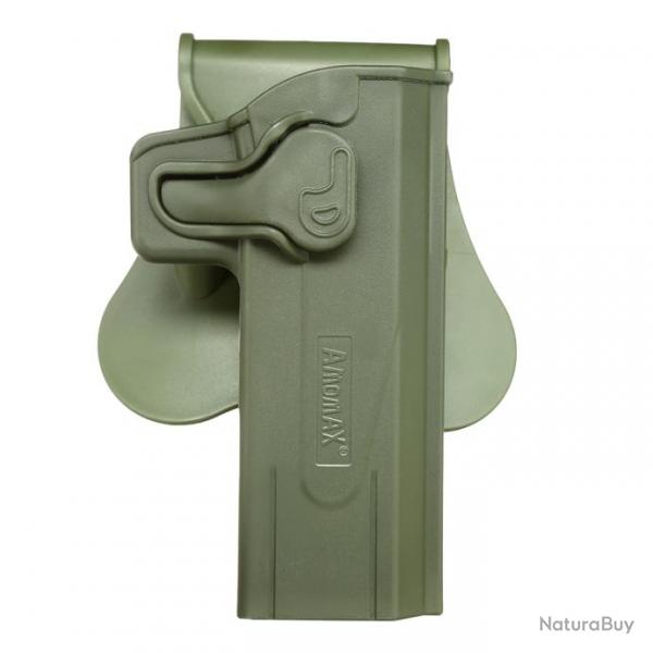 Holster Rigide CQC High Capa Droitier  rtention active (Amomax)