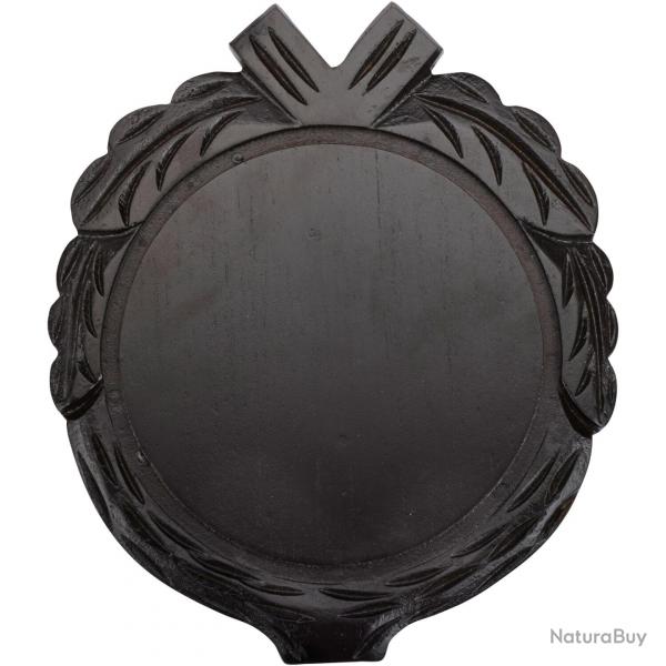 Plaque de trophe ronde avec sculptures