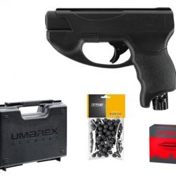 Pack Pistolet defense T4E TP50C cal.50 noir +100 billes+10 CO2+mallette