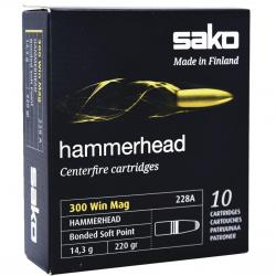 Cartouche Sako Hammerhead cal.300 win mag 220GR 14,3g Boite de 20