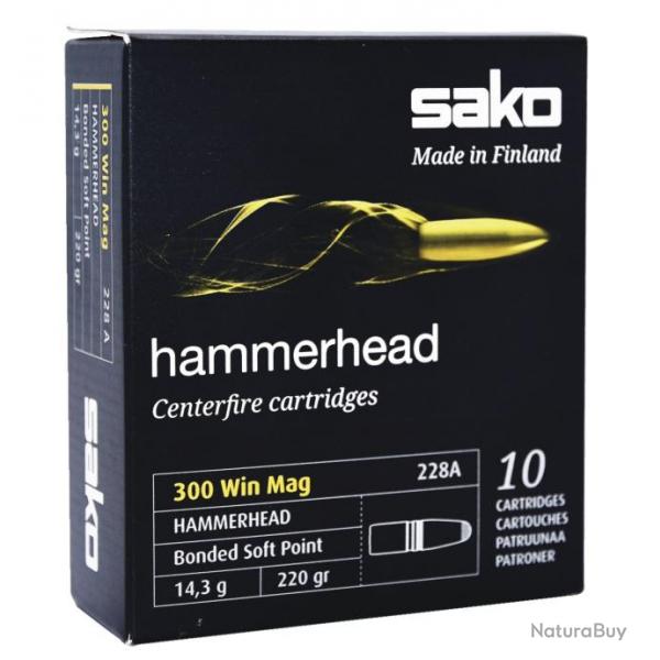 Cartouche Sako Hammerhead cal.300 win mag 220GR 14,3g Boite de 20