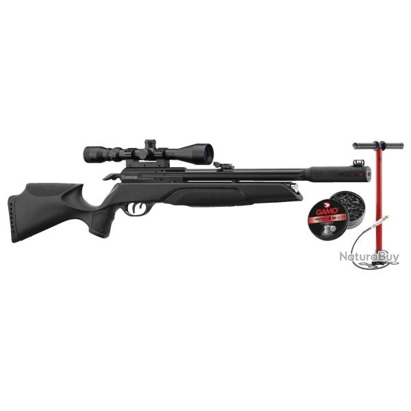 Pack carabine  air prcomprim Gamo Arrow PCP cal 5,5mm 19,9j