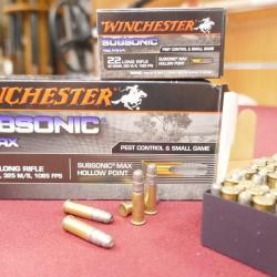 Winchester 22Lr Subsonic 42 MAX par 500