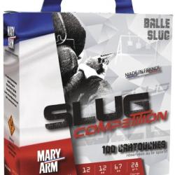 Balle sport Mary Arm slug compétition cal.12/67mm 28G BG Pack de 100