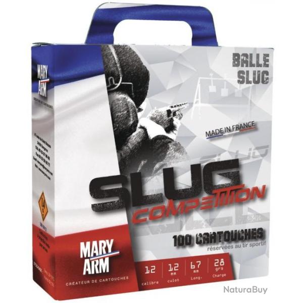 Balle sport Mary Arm slug comptition cal.12/67mm 28G BG Pack de 100