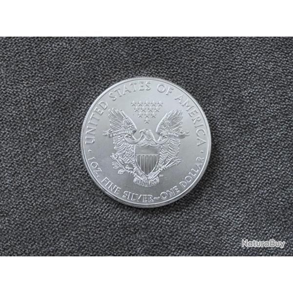 Pice 1 dollar argent pur 2002 - once
