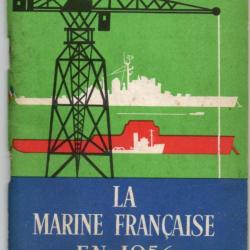 la marine française en 1956, rare plaquette