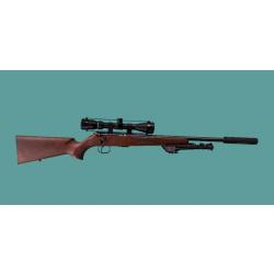 Carabine ANSCHUTZ 1416 + lunette BSA EMD 3-9x40 + silencieux ANSCHUTZ + bipied HARRIS