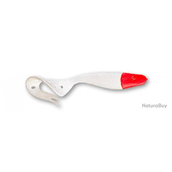 Leurre Souple Delalande Sandra 12cm 12cm 061 - Blanc Tte Rouge A l'unit