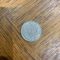 1 pièce de 1 francs suisse de 1969