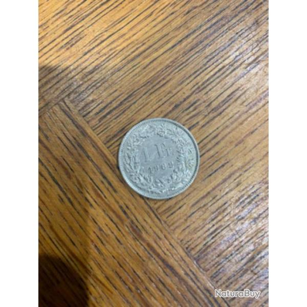 1 pice de 1 francs suisse de 1969