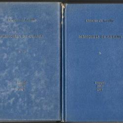 mémoires de guerre charles de gaulle volume 1 et 2 , l'appel 1940-1942 et l'unité 1942-1944