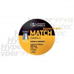 Plomb 4.5 mm JSB Match Yellow Middle weight