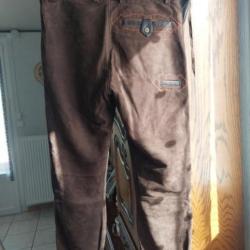 Pantalon de chasse en cuire