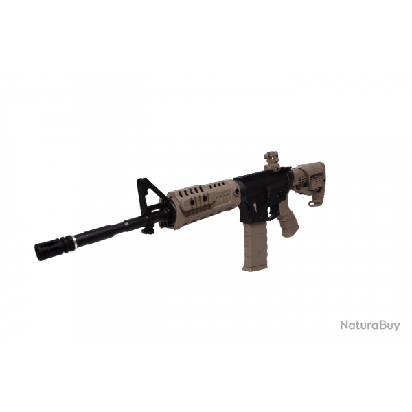 M4A1 14.5-inch AEG - Dsert & Noir - CAA Airsoft