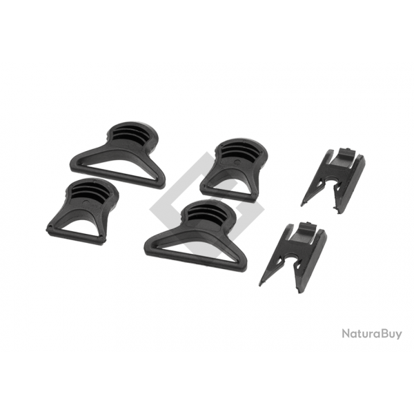Clips de sangle de masque pour casque FAST -Noir - FMA