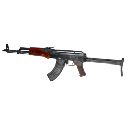 Kalashnikov AKMS AEG - Noir & Bois véritable - E&L