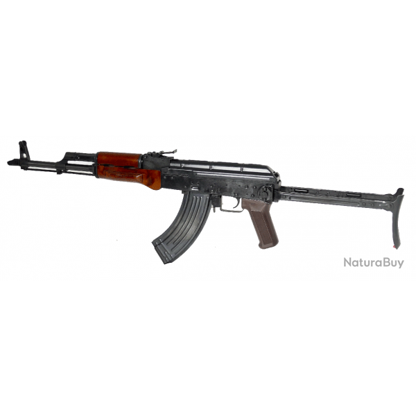 Kalashnikov AKMS AEG - Noir & Bois vritable - E&L
