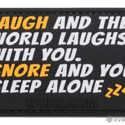 Patch "Laugh and the World Laughs" - Evike