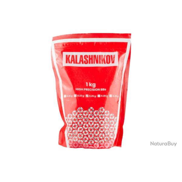 Sachet de billes Kalashnikov 0,25g - 4000 BBs / Blanc - Cybergun