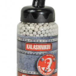 Biberon de billes Kalashnikov 0,20g - 2000 BBs / Blanc - Cybergun