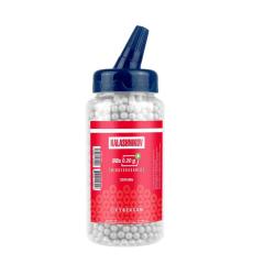 Bouteille de billes BIO Kalashnikov 0,20g - 2000 BBs / Blanc - Cybergun