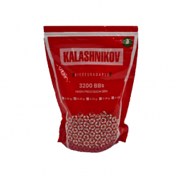 Sachet de billes Kalashnikov 0,23g - 3200 BBs / Blanc - Cybergun