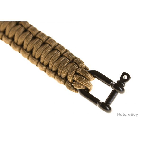 Bracelet Paracorde Shackle - Coyote Brown - Invader Gear