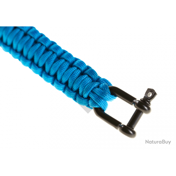 Bracelet Paracorde Shackle - Bleu UN - Invader Gear