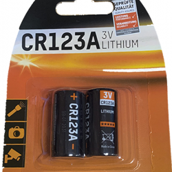 Lot de 2 piles CR 123 A Lithium