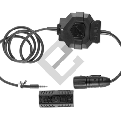 PTT double sans fil - Jack 3.5 / Noir - Z-Tactical