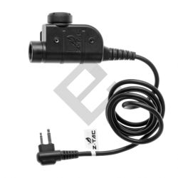 PTT zSLX U94 - Motorola 2-pin / Noir - Z-Tactical