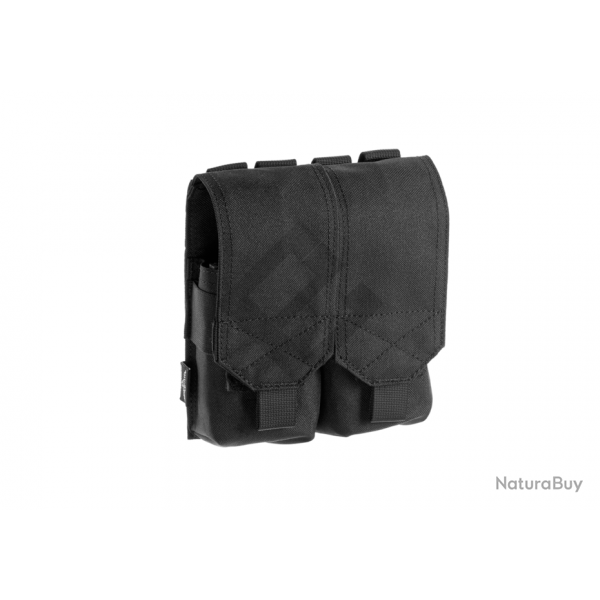 Porte-chargeur X2 double pour chargeur STANAG 5,56 - Noir - Invader Gear