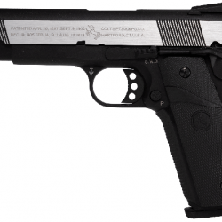 Colt 1911 Combat GBB - Silver & Noir - Cybergun