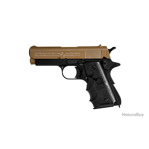 Colt 1911 Defender GBB - Noir & Tan - Cybergun