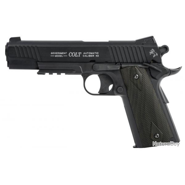 Colt 1911 Rail Gun NBB CO2 - Noir - Cybergun