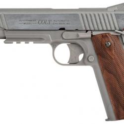 Colt 1911 Rail Gun NBB CO2 - Stainless - Cybergun