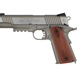 Colt 1911 Rail Gun GBB CO2 - Stainless - Cybergun/KWC