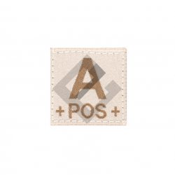Patch groupe sanguin A Pos - Desert - Clawgear