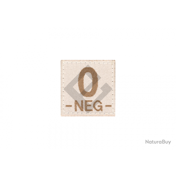 Patch groupe sanguin O Neg - Desert - Clawgear