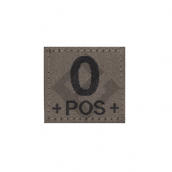Patch groupe sanguin O Pos - RAL7013 - Clawgear