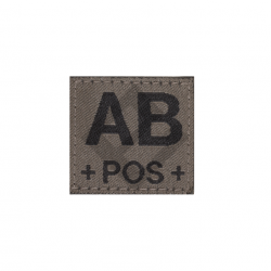 Patch groupe sanguin AB Pos - RAL7013 - Clawgear