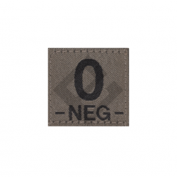Patch groupe sanguin O Neg - RAL7013 - Clawgear
