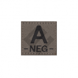 Patch groupe sanguin A Neg - RAL7013 - Clawgear