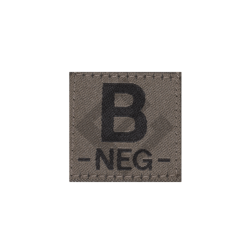 Patch groupe sanguin B Neg - RAL7013 - Clawgear