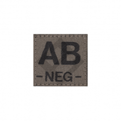 Patch groupe sanguin AB Neg - RAL7013 - Clawgear