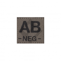 Patch groupe sanguin AB Neg - RAL7013 - Clawgear
