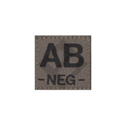 Patch groupe sanguin AB Neg - RAL7013 - Clawgear