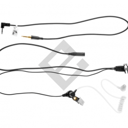 Headset oreillette style FBI - Motorola 1-Pin - Noir - FMA