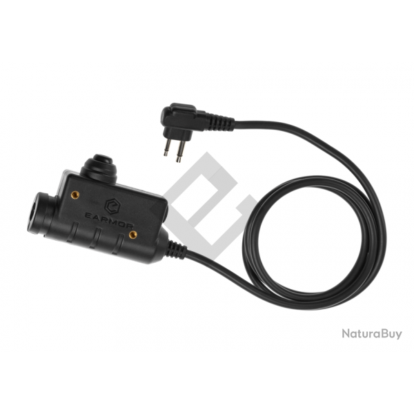 PTT M51 - Motorola 2 Pin / Noir - Earmor